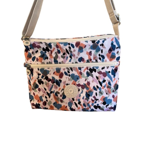 KIPLING Annabelle‎ Blue Dab Dab Crossbody Bag Handbag Purse Looks New - Picture 3 of 15